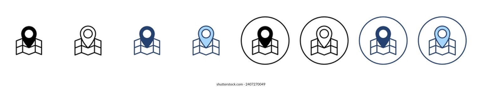 Maps and pin icon vector. location sign and symbol. geo locate, pointer icon.
