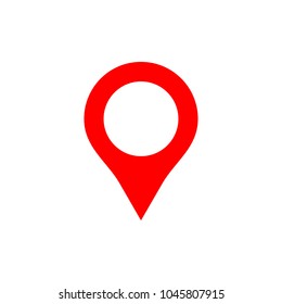 Maps pin. Location pin. Pin icon vector. Location map icon