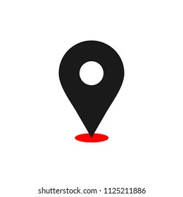 Maps pin. Location pin. Pin icon vector. Location map icon.