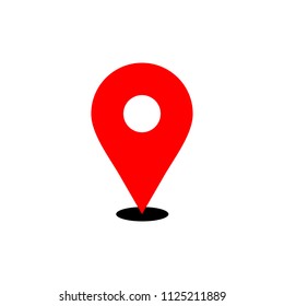 Maps pin. Location pin. Pin icon vector. Location map icon.