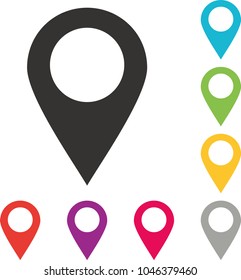Maps pin. Location pin. Pin icon vector.Location map icon