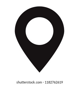 Maps pin. Location map icon. Location pin. Pin icon vector.