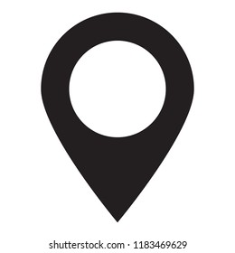 Maps pin. Location map icon. Location pin. Pin icon vector.