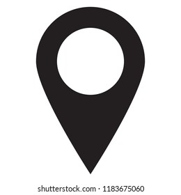Maps pin. Location map icon. Location pin. Pin icon vector.