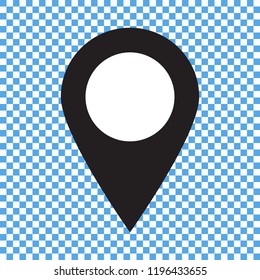 Maps pin. Location map icon. Location pin. Pin icon vector.