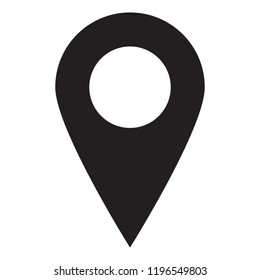 Maps pin. Location map icon. Location pin. Pin icon vector.