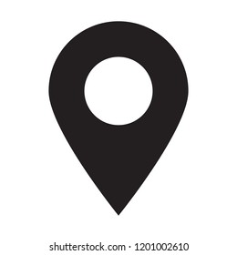 Maps pin. Location map icon. Location pin. Pin icon vector.