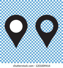 Maps pin. Location map icon. Location pin. Pin icon vector.