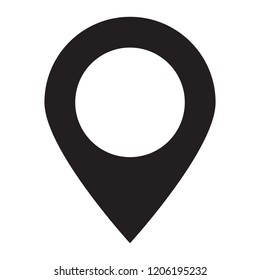 Maps pin. Location map icon.