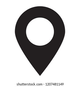 Maps pin. Location map icon. Location pin. Pin icon vector.