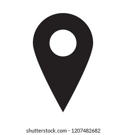 Maps pin. Location map icon. Location pin. Pin icon vector.