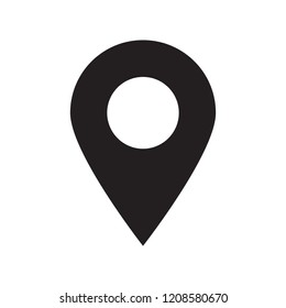 Maps pin. Location map icon. Location pin. Pin icon vector.