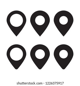 Maps pin. Location map icon. 