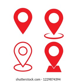 Maps pin. Location map icon. 