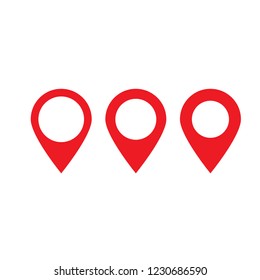 Maps pin. Location map icon.