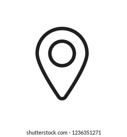 Maps pin. Location map icon.