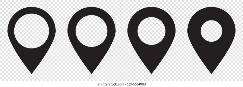 Maps pin. Location map icon.