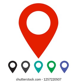Maps pin. Location map icon. Location pin. Pin icon vector.