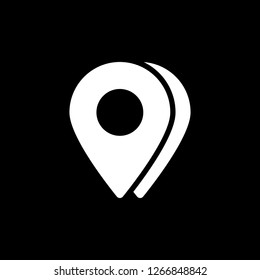 Maps pin. Location map icon.