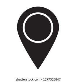 Maps pin. Location map icon.