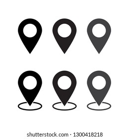 Maps pin. Location map icon.