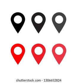 Maps pin. Location map icon.