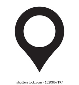 Maps pin. Location map icon.
