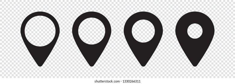 Maps pin. Location map icon.