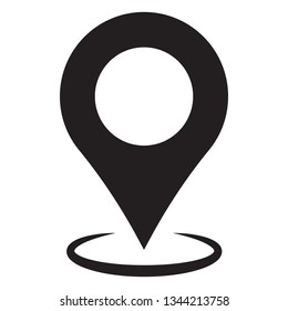 Maps pin. Location map icon. Location pin. Pin icon vector.