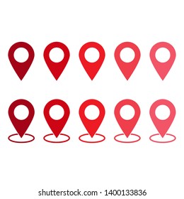 Maps pin. Location map icon. Location pin. Pin icon vector.