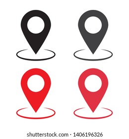 Maps pin. Location map icon.