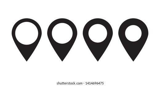 Maps pin. Location map icon.