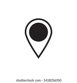 Maps pin. Location map icon.