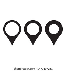 Maps pin. Location map icon.