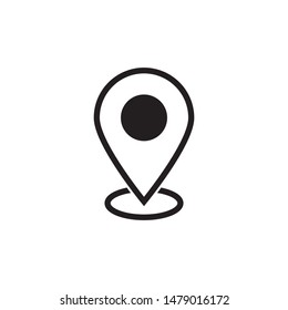 Maps pin. Location map icon.