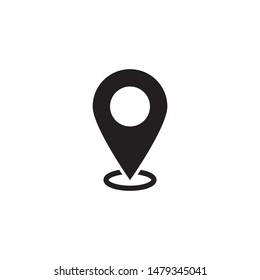 Maps pin. Location map icon.