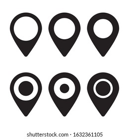 Maps pin. Location map icon.