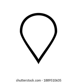 Maps pin. Location pin. Location map icon. Pin icon vector isolated on white background
