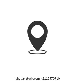 Maps pin. Location map icon. Location pin. Pin icon vector.