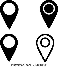 Maps pin. Location map icon on white background..eps