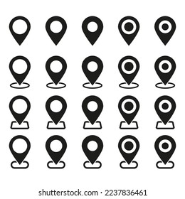 Pestaña de mapas. Icono de mapa de ubicación.