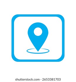 Alfiler de mapas. Icono de mapa de Locación.