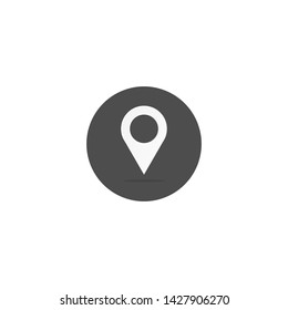 Maps pin. Red location map icon. Vector gps marker symbol. Navigation icon symbol- Vector
