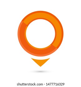 Maps pin vector. Location map icon