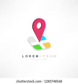 Maps and pins vector icons. Make your own custom location pin icon. Vector icon for contact web page