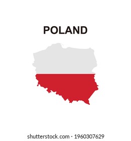 maps of Poland icon vector sign symbol