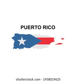 maps of Puerto Rico icon vector sign symbol