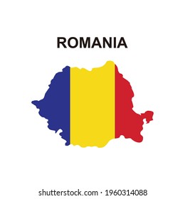 maps of Romania icon vector sign symbol