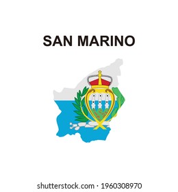 maps of San Marino icon vector sign symbol