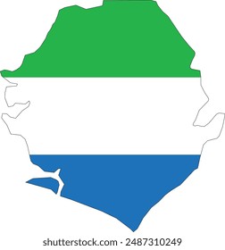 Karten des Logos von Sierra Leone